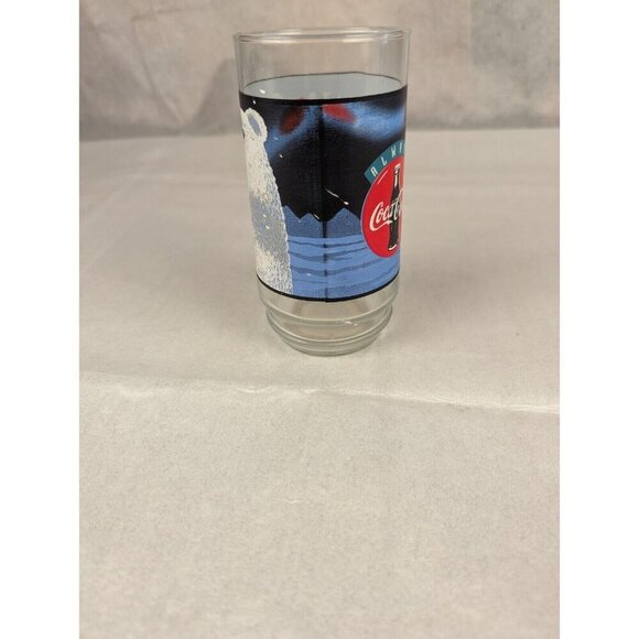 Coca‎ Cola Coke Always Cool Polar Bear 16 Ounces Cooler Tumbler Glass - Picture 9 of 11